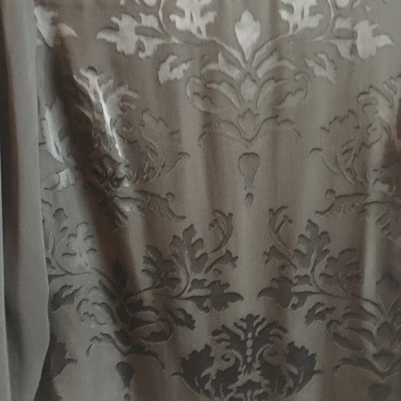 WHBM size 10 black sheer pattern top with shell - Picture 3 of 5